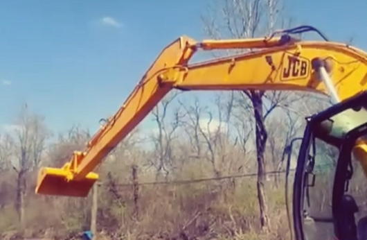 Рукоять 4,5м и Ковш планировочный 1600мм на JCB!