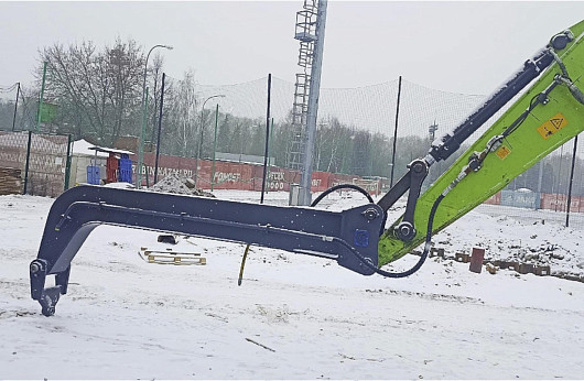 Удлинитель рукояти 3,5 метра на ZE245E на казанском стадионе Рубин