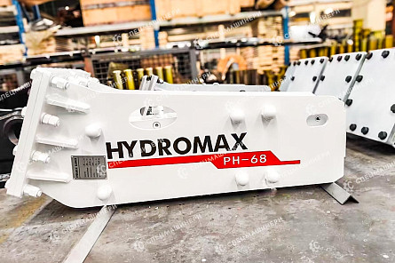 Гидромолот HydroMax HM68 с боковым креплением для экскаваторов-погрузчиков New Holland LB115B / Terex TBL860SX (СК-0042247)